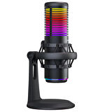 Bemol Siyah USB RGB Shock Mount Twitch YouTube Yayıncı Oyuncu Masaüstü Mikrofon