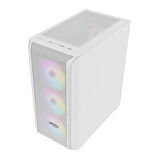 Rampage Beta Mesh 650W 80+ Beyaz Temperli Cam 4x120mm ARGB Fan ATX Mid-Tower Gaming (Oyuncu) Kasası