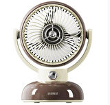 Everest EFN12 Kahve 1200mAh 3 Hız Kademe Led Işıklı Retro Masaüstü Usb Fan