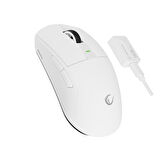 Rampage ZENITH BT+Wired+2.4G Beyaz Kablosuz PAW3395 NORDIC 52833 MCU Gaming Oyuncu Mouse 41652