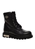 Black Hakiki Deri Kadın Bot & Bootie HD0777054003
