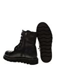 Black Hakiki Deri Kadın Bot & Bootie HD0777054003