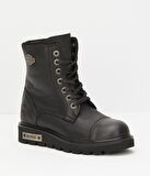 Harley Davidson Black Hakiki Deri Kadın Bot & Bootie HD0777054003