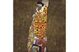 Gustav Klimt Kiss (Öpücük) ve Eserleri Doğal Taş Bardak Altlığı 4'lü set - Natural Stone Coasters