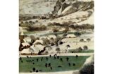 Pieter Brueghel Babil Kulesi ve Eserleri  Doğal Taş Bardak Altlığı 4'lü set - Natural Stone Coasters