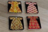 Padişah Kaftanları Doğal Taş Bardak Altlığı 4'lü set - Natural Stone Coasters