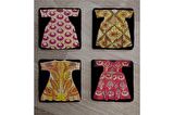 Padişah Kaftanları Doğal Taş Bardak Altlığı 4'lü set - Natural Stone Coasters