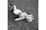 Marilyn Monroe Fotoğrafları Doğal Taş Bardak Altlığı 4'lü set - Natural Stone Coasters