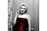 Marilyn Monroe Fotoğrafları Doğal Taş Bardak Altlığı 4'lü set - Natural Stone Coasters