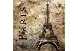 Kolaj Eyfel ve Paris Doğal Taş Bardak Altlığı 4'lü set - Natural Stone Coasters