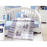 Cotton Box Ranforce Bebek Nevresim Takımı Midilli Mavi