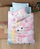 Cotton Box Genç Ranforce Nevresim Takımı Tek Kişilik Cony Mint