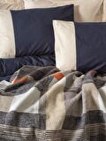 Cotton Box Çift Kişilik Battaniyeli Nevresim Comfy Clement Lacivert