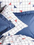 Cotton Box Minimal Tek Kişilik Nevresim Takımı Stew Mavi