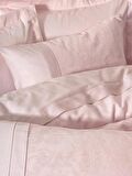Cotton Box Çift Kişilik Jakarlı Saten Nevresim Takımı Jana Pembe