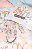 Cotton Box Genç Odası Tek Kişilik Lastikli Çarşaflı Nevresim Takımı Smile Mint