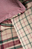 Cotton Box Warm Flanel Çift Kişilik Nevresim Takımı Jamil Bordo