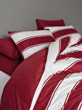 Cozy Home Festive Çift Kişilik Lastikli Çarşaflı Nevresim Takımı Jolly Kırmızı