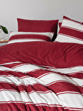 Cozy Home Festive Çift Kişilik Lastikli Çarşaflı Nevresim Takımı Jolly Kırmızı