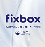 Cotton Box Fixbox Ranforce Çift Kişilik Çarşafı Lastikli Nevresim Takımı Ruit Karamel