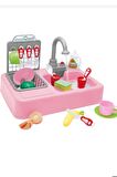 Kayyum Oyuncak Modern Mutfak Lavabo Oyuncağı Pembe Rengi Ult6552