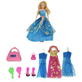 Bebek Yedek Elbiseli Ve Aksesuarlı - 1115-21 - Mavi