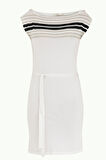 Beyaz Triko elbise 28220 | 38
