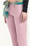 Lila Dar kesim pamuk pantolon 40933 | 42