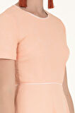 Somon Volanlı mini elbise 91200 | 44