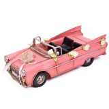 Dekoratif Metal Vintage Gelin Arabası Klasik Chevrolet Araba 24 cm