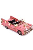 Dekoratif Metal Vintage Gelin Arabası Klasik Chevrolet Araba 24 cm