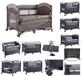 Prego Miami Basic Anne Yanı Oyun Parkı Park Yatak 70x110 Bej +Yatak 8041