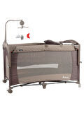 Prego Bedside Anne Yanı Oyun Parkı 70x120 cm Gri