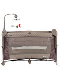 Prego Bedside Anne Yanı Oyun Parkı 70x120 cm Gri