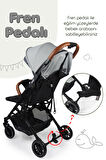 Prego Lotus Katlanabilir Kabin Boy Travel Bebek Arabası Gri 2033