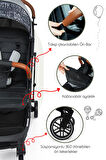 Prego Lotus Katlanabilir Kabin Boy Travel Bebek Arabası Gri 2033
