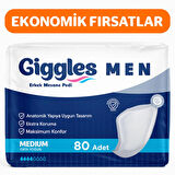 Giggles Erkek(Men) Mesane Pedi (Bladder Pad) 80 Adet