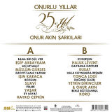 PLAK - Çeşitli Sanatçılar / Onur Akın Şarkıları / 25. Yıl