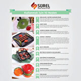 Sürel Aroma Kapak Parlak Mavi Yuvarlak Tencere 32 cm