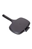 Sürel 25*18cm Oval Izgara Tost Mat Siyah