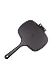 Sürel 25*18cm Oval Izgara Tost Mat Siyah