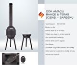 SÜREL DÖKÜM BAHÇE & TERAS SOBA BARBEKÜ ÇOK AMAÇLI - SİYAH