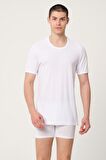 ERKEK BAMBU PAMUK SÜPREM PENYE YUVARLAK YAKA COMFORT FİT KISA KOLLU ATLET – 436