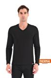 Erkek Thermal İçlik V-Yaka Uzun Kollu Üst – 608