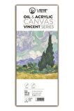 Vıncent Oıl Acrylıc Canvas Whıte 300gr 15cmx40cm 10 Sayfa Yağlı Ve Akrilik Boya Defteri