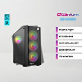 Quantum Gaming QY1610 AMD Ryzen 5 7500F 32GB DDR5 1TB NVMe RTX 5060 8GB Freedos Gaming Masaüstü Bilgisayar
