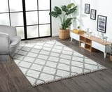 Loop Lp002a Gri Halı Dekoratif Sisal Bukle Tozsuz Antialerjik Salon Halısı Yatak Odası Iskandinav