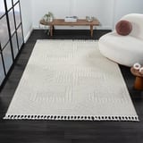Wool Wl008a Bej Halı Sisal Bukle Dekoratif Kabartmalı Halı Tozsuz Antialerjik Salon Halısı Koridor