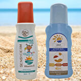 Sensyderm Kids SPF50+ Güneş Sütü + Uber After Sun Sprey Losyon (200 + 200 mL)