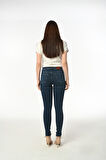 Skinny D135 Office Kadın Strech Jean Yüksek Bel Feminine 5 Cep Denim Pantolon 